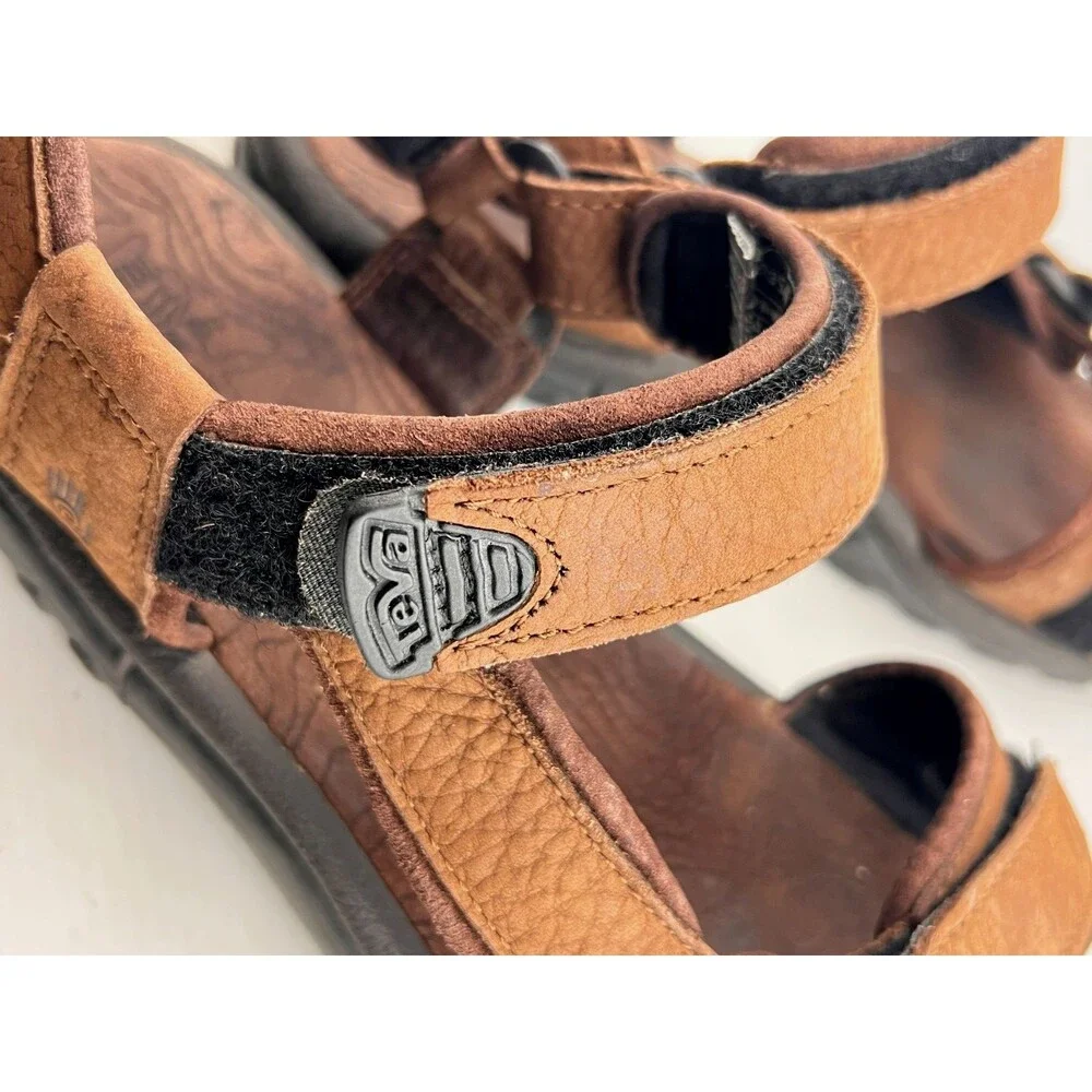 TEVA Brown Leather Sandals Women's 11 Outdoor Trail Summer Travel Garden 1371